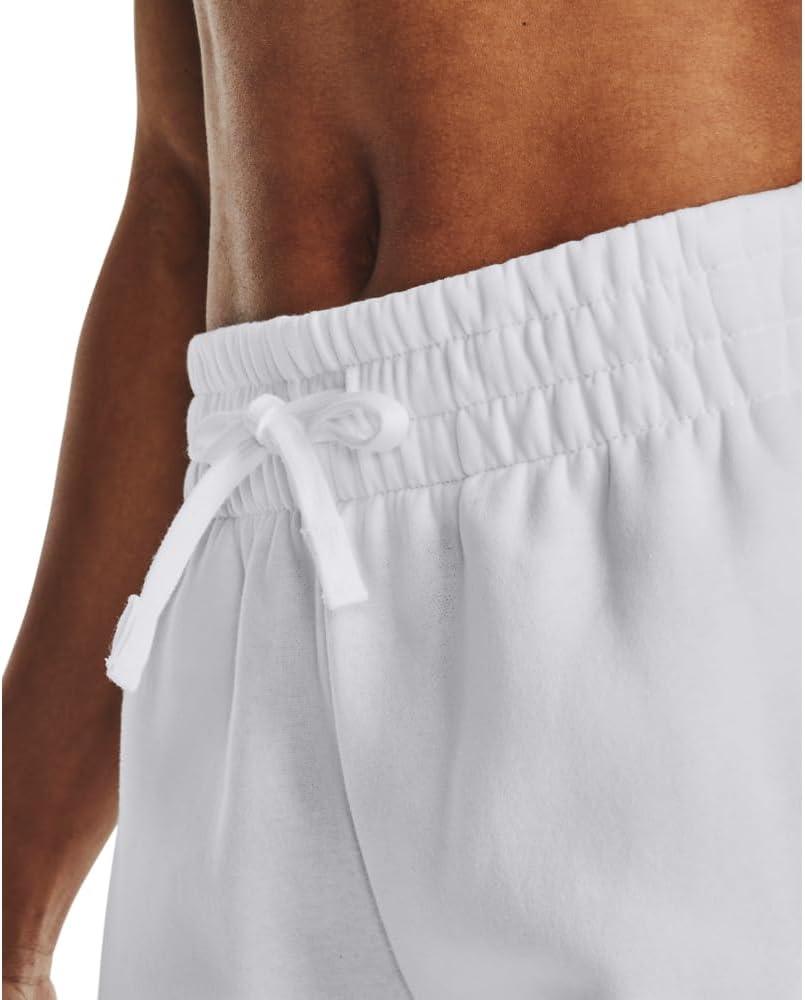 imageUnder Armour womens Rival Fleece Joggers100 White   Black