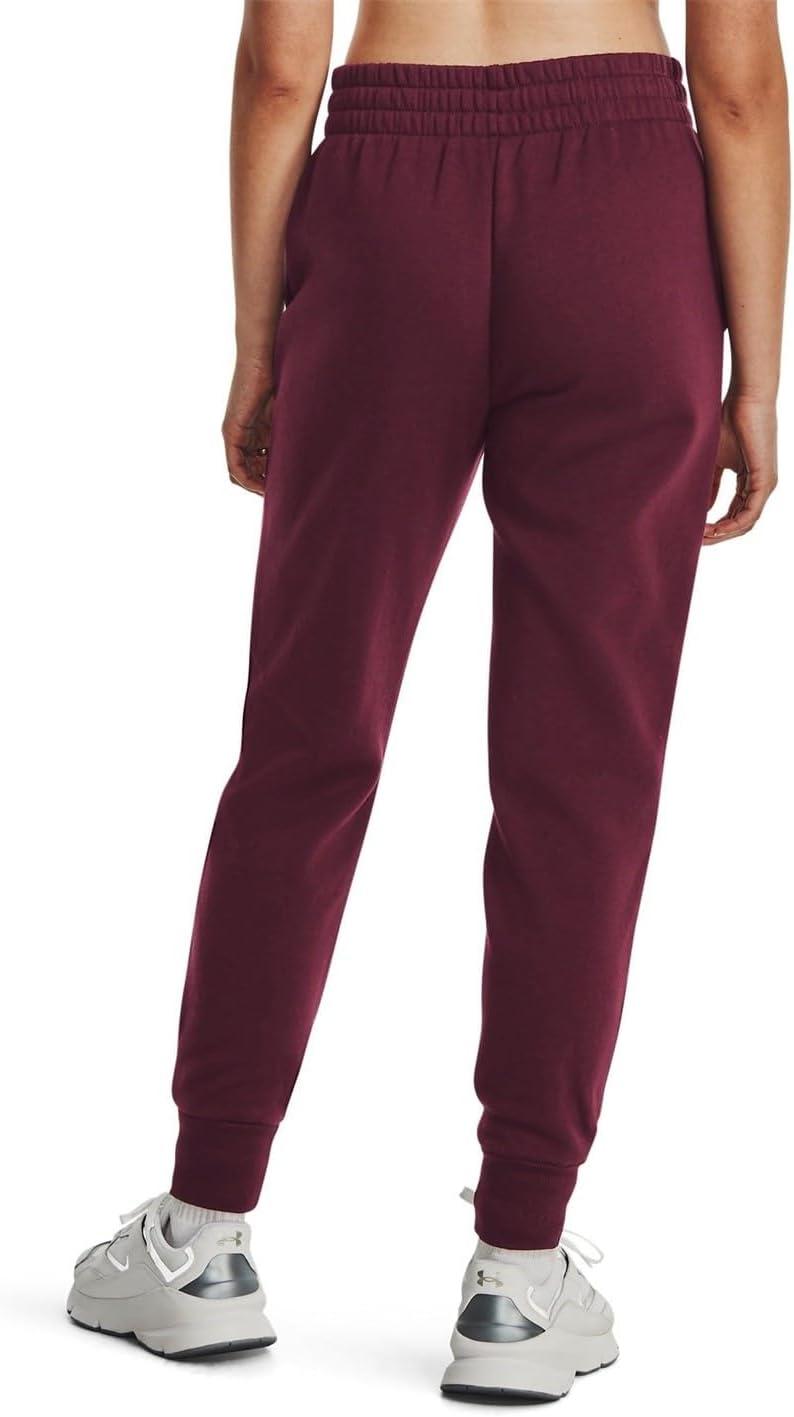 imageUnder Armour womens Rival Fleece Joggers600 Dark Maroon   White
