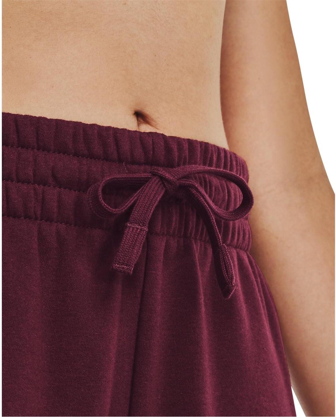 imageUnder Armour womens Rival Fleece Joggers600 Dark Maroon   White