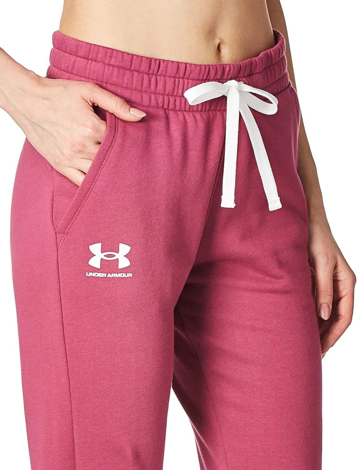 imageUnder Armour womens Rival Fleece Joggers635 Charged Cherry   White