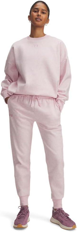 imageUnder Armour womens Rival Fleece Joggers649 Prime Pink Light Heather   Prime Pink