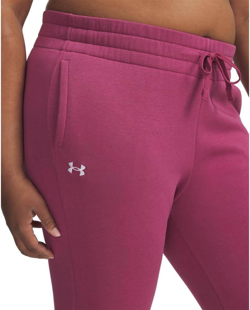 imageUnder Armour womens Rival Fleece Joggers659 Fuchsia Dusk   White