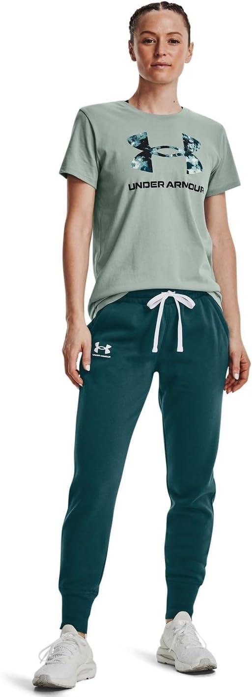 imageUnder Armour womens Rival Fleece Joggers716 Tourmaline Teal   White