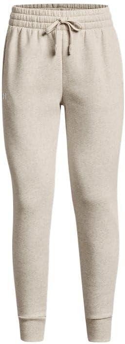 imageUnder Armour womens Rival Fleece Joggers783 Oatmeal Light Heather   White