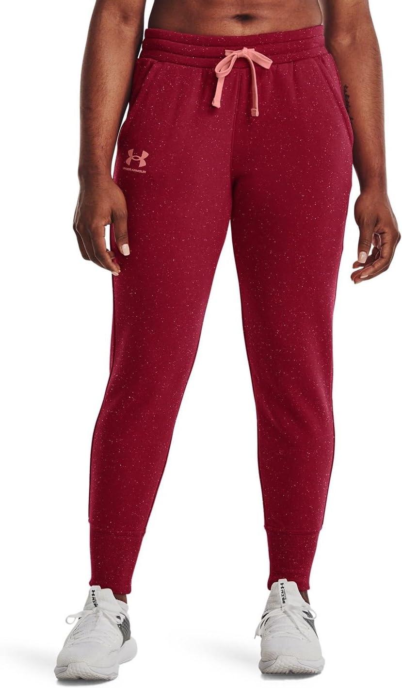 imageUnder Armour womens Rival Fleece JoggersBlack Rose 664White