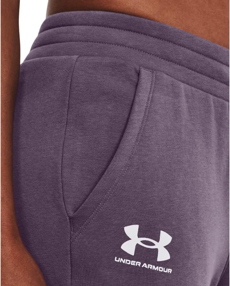 imageUnder Armour womens Rival Fleece JoggersClub Purple 530White