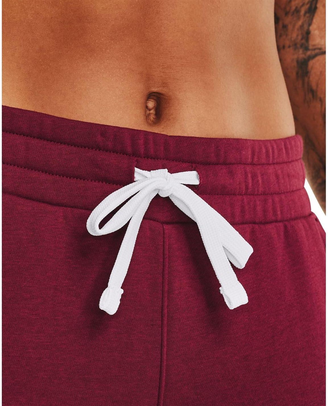 imageUnder Armour womens Rival Fleece JoggersLeague Red 626White