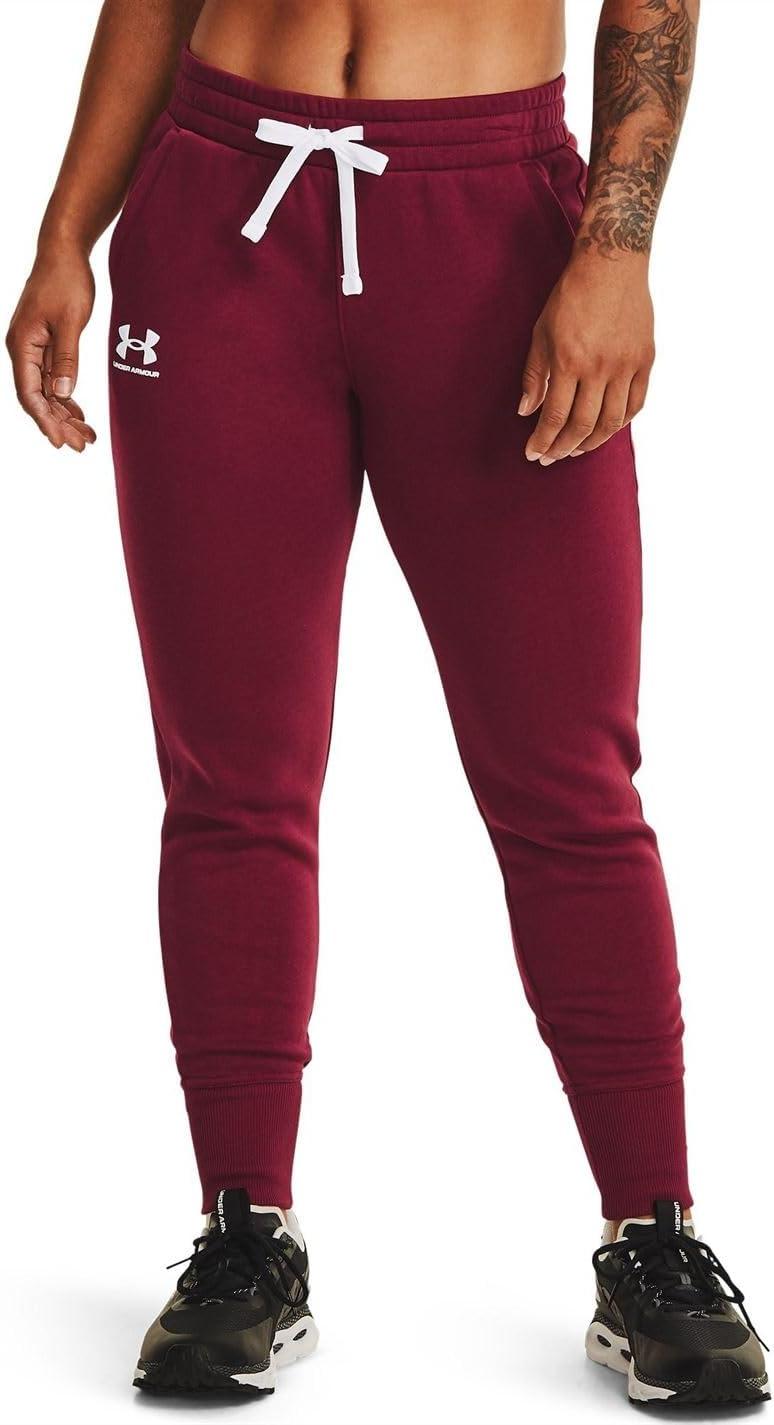 imageUnder Armour womens Rival Fleece JoggersLeague Red 626White