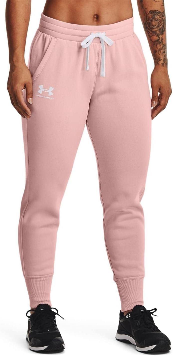 imageUnder Armour womens Rival Fleece JoggersRetro Pink 676Breaker Blue