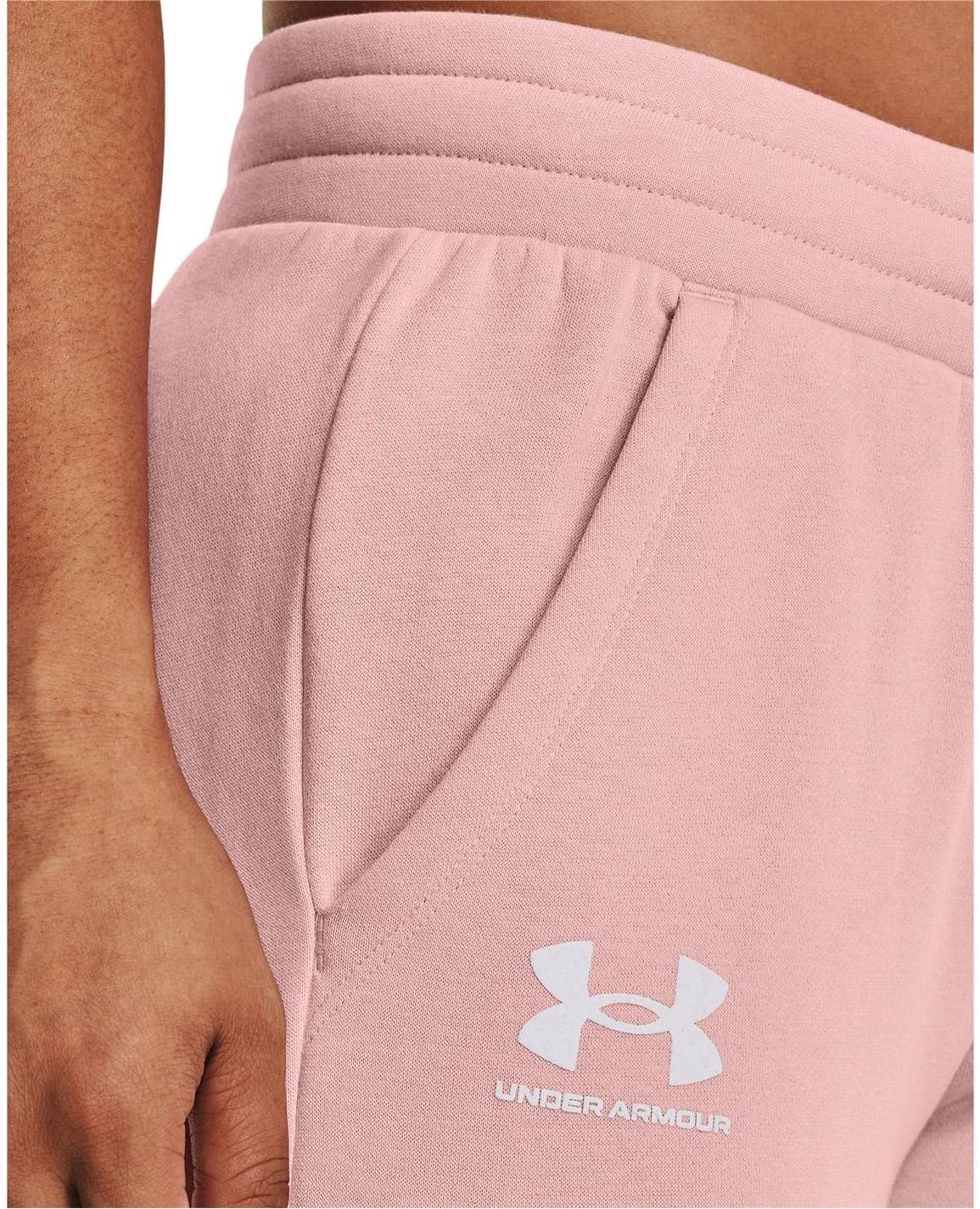 imageUnder Armour womens Rival Fleece JoggersRetro Pink 676Breaker Blue