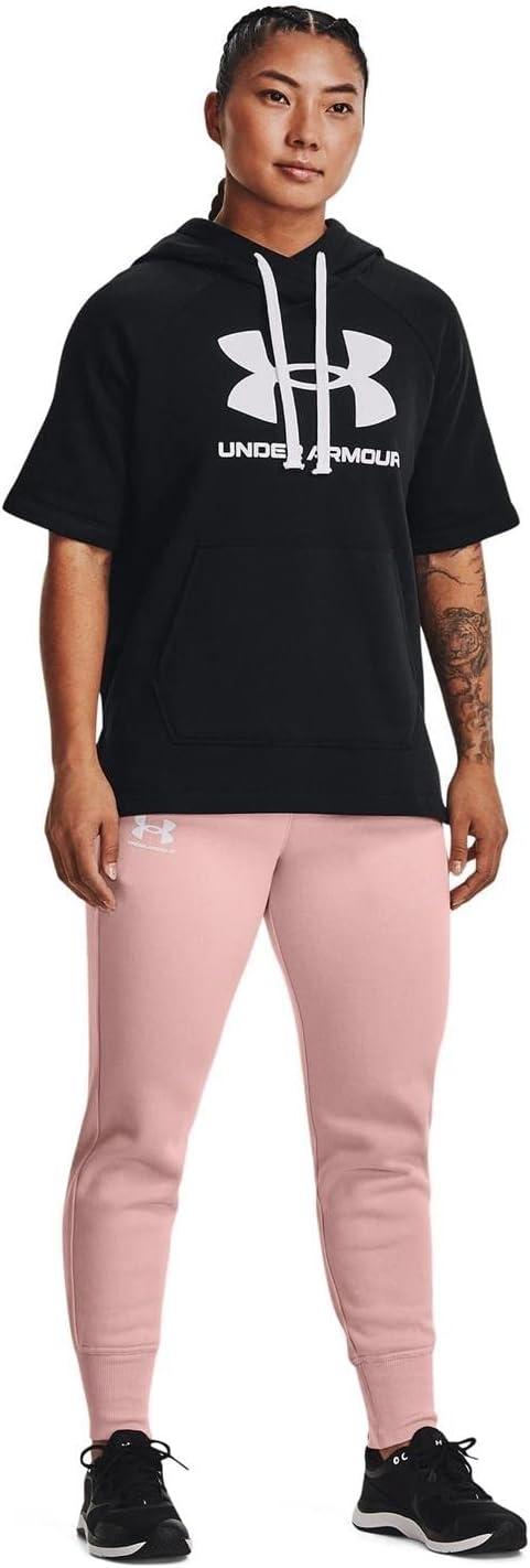 imageUnder Armour womens Rival Fleece JoggersRetro Pink 676Breaker Blue