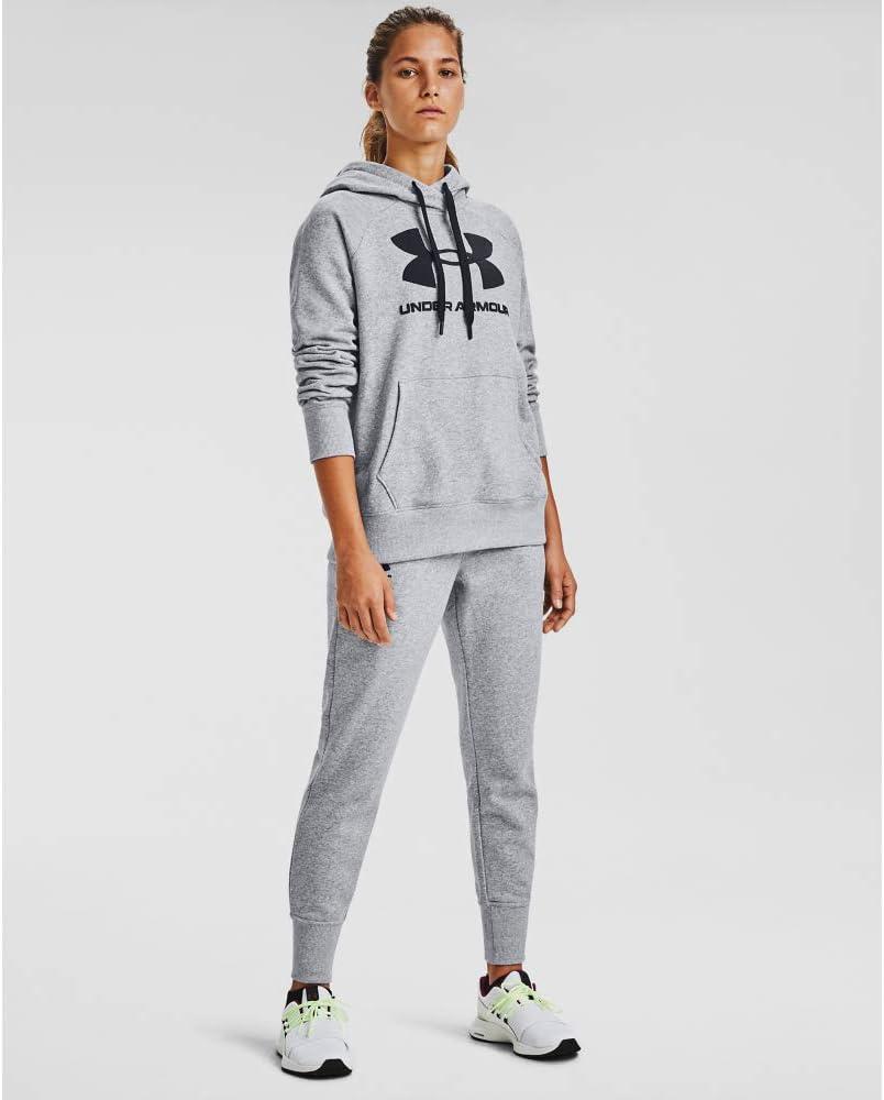 imageUnder Armour womens Rival Fleece JoggersSteel Medium Heather 035Black