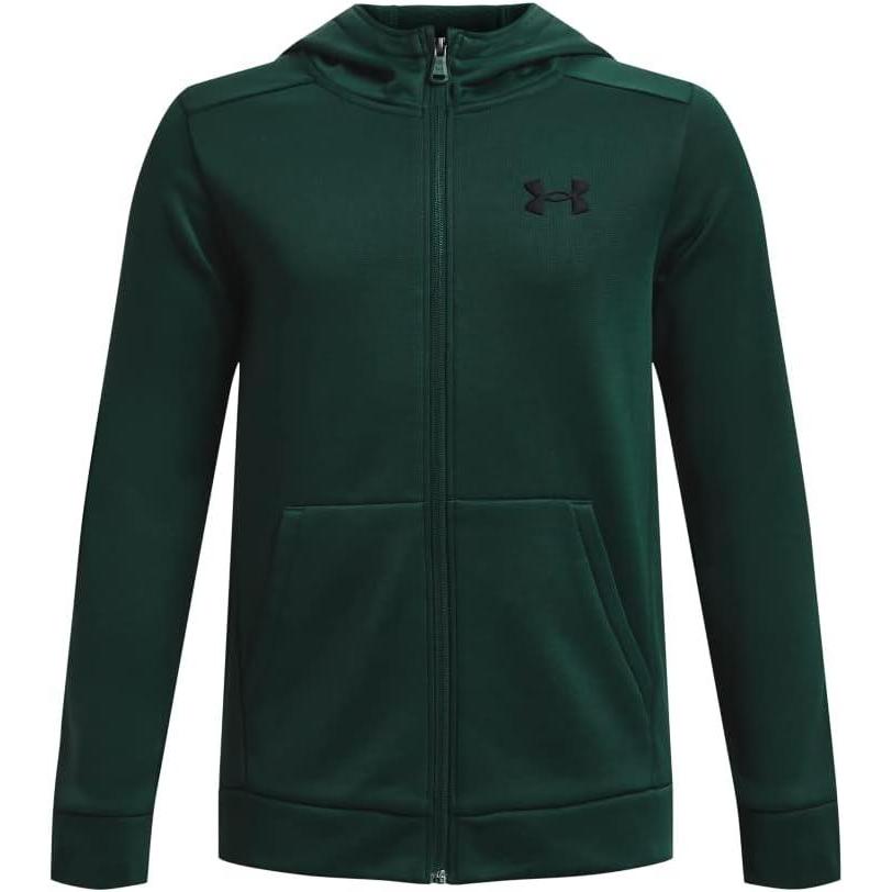 imageUnder Armour Boys Armourfleece Full Zip Hoodie330 Intensity   Black
