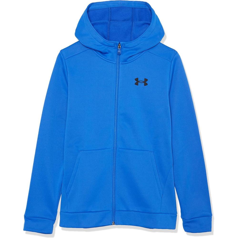imageUnder Armour Boys Armourfleece Full Zip Hoodie486 Versa Blue   Black