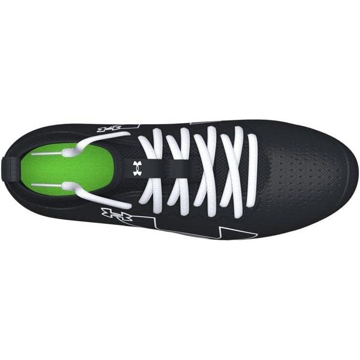 imageUnder Armour Boys Blur Select Jr Football Cleats Sneaker002 BlackBlackWhite