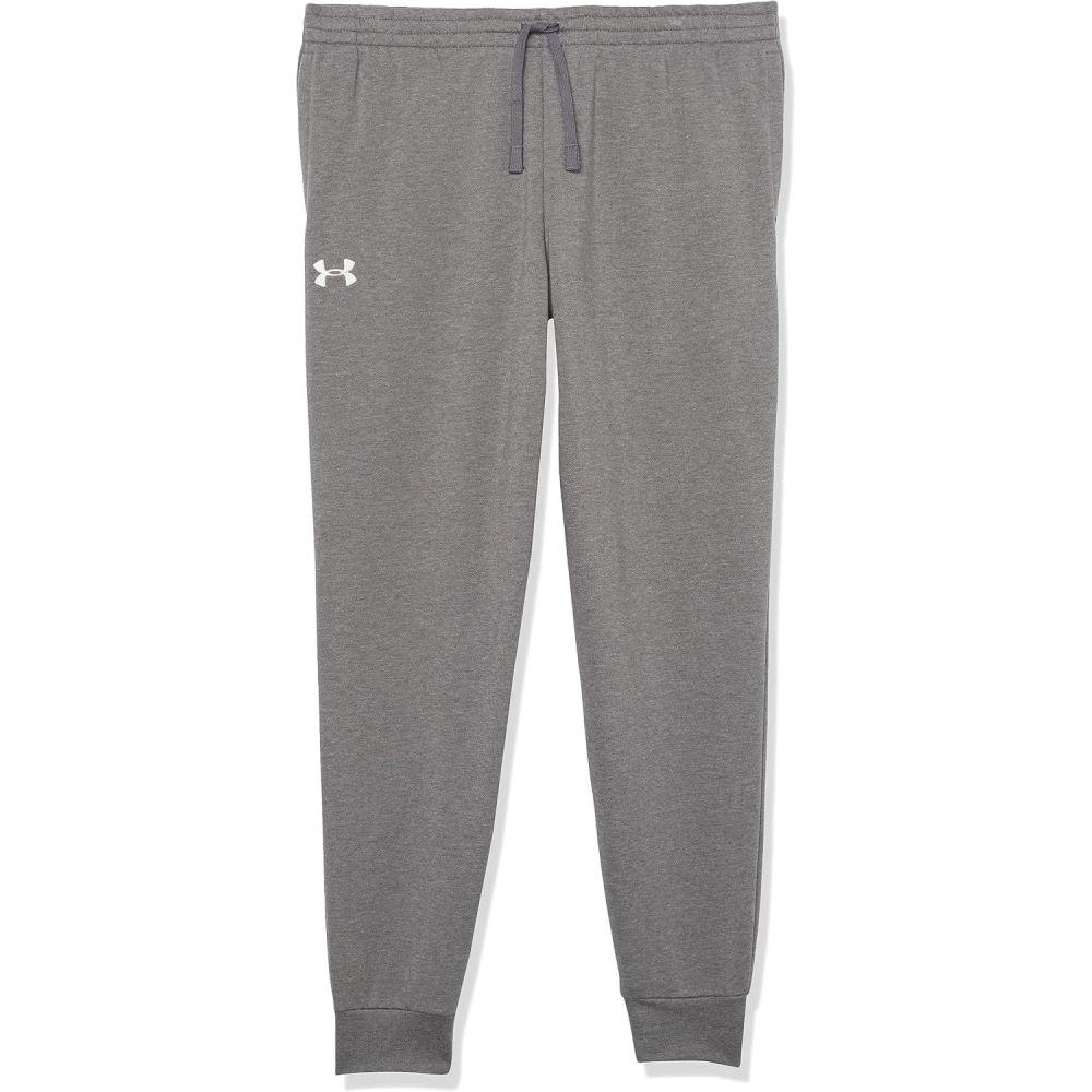 imageUnder Armour Boys Rival Fleece Joggers025 Castlerock Light Heather   White