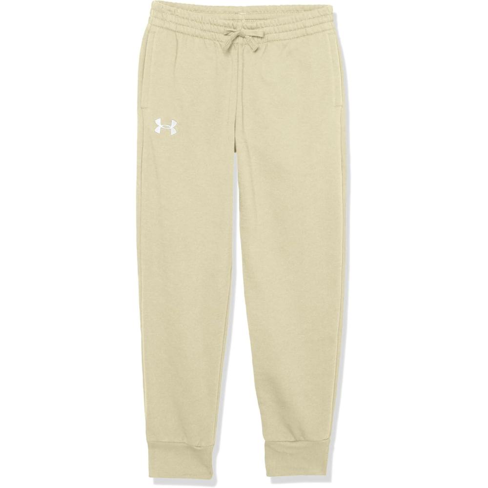 imageUnder Armour Boys Rival Fleece Joggers289 Khaki Base  Khaki Base Light Heather  White