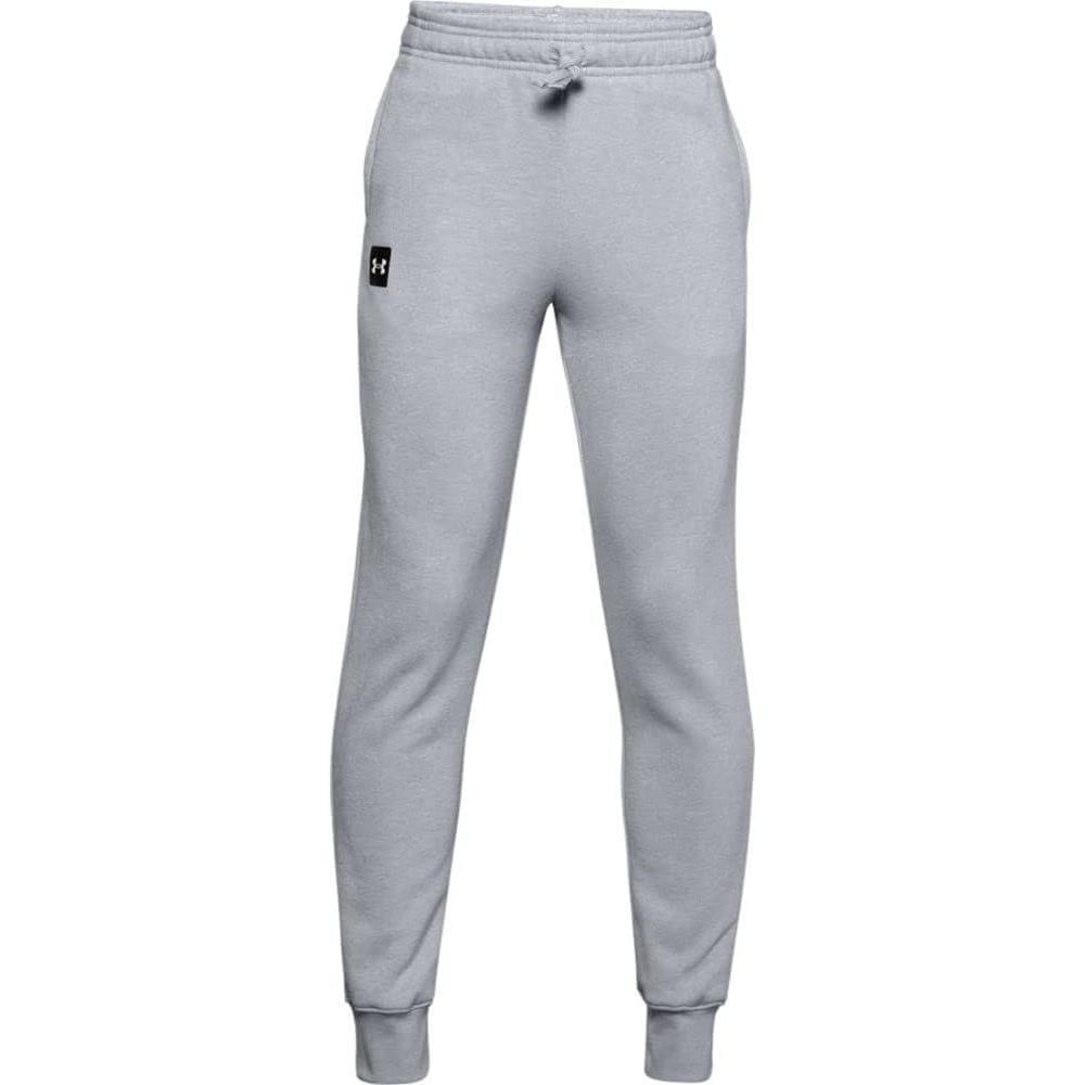 imageUnder Armour Boys Rival Fleece JoggersMod Gray Light Heather 011Onyx White