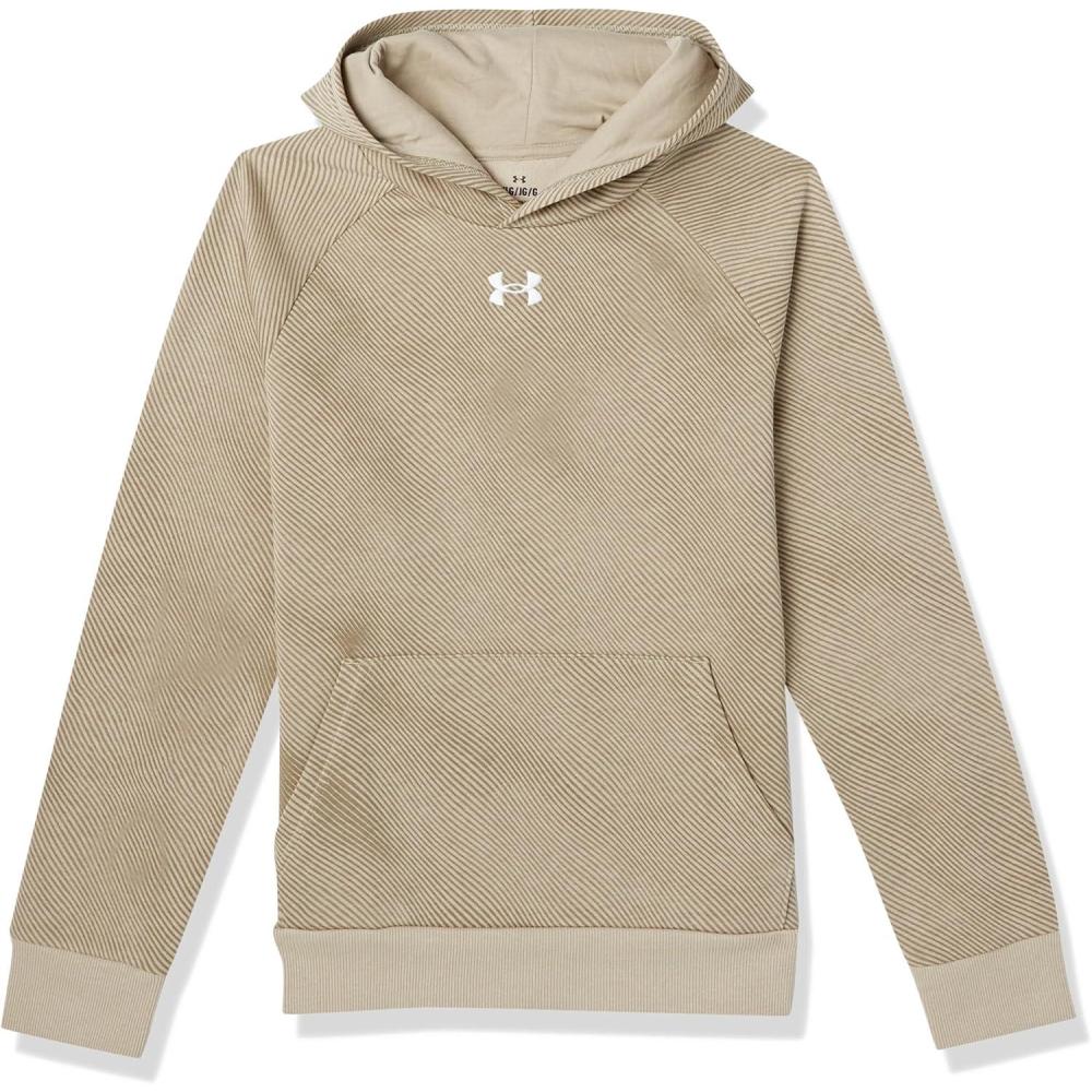 imageUnder Armour Boys Rival Fleece Printed Hoodie299 City Khaki   White