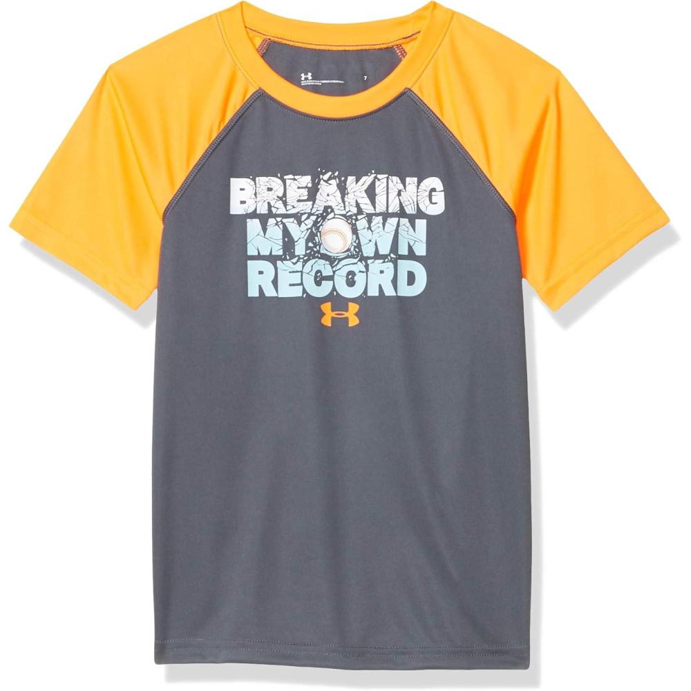 imageUnder Armour Boys Tech Hybrid Printed Fill ShortSleeve TShirtPitch Graysp20