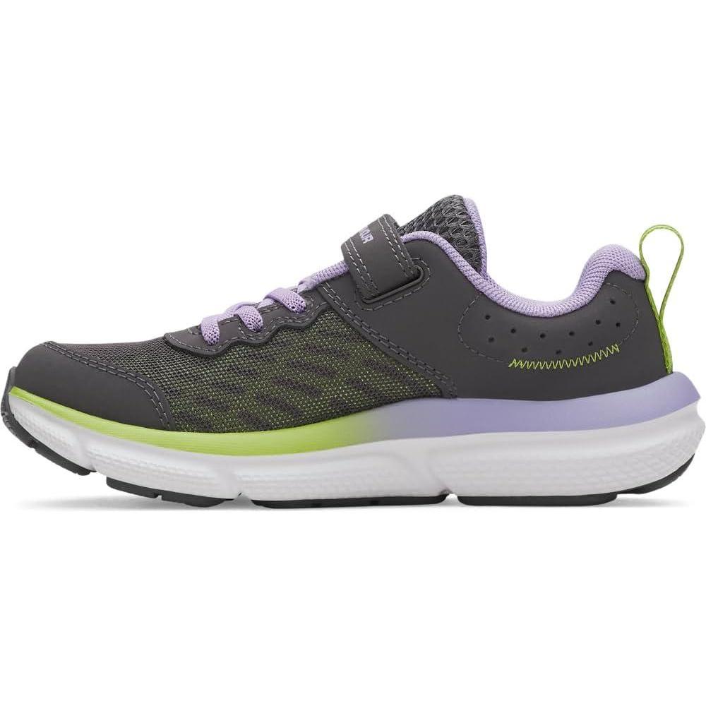 imageUnder Armour Girls Pre School Assert 10 Alternate Closure Sneaker025 CastlerockGreen VibeTransparent