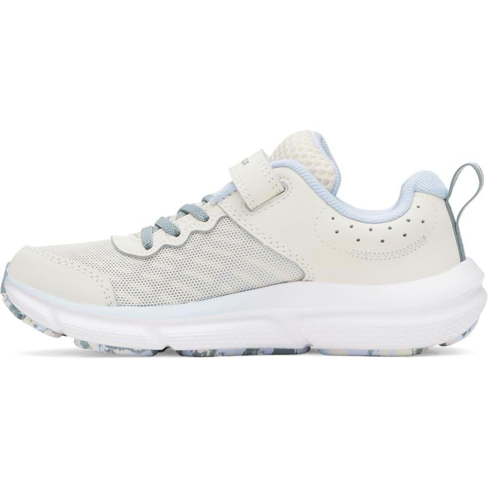 imageUnder Armour Girls Pre School Assert 10 Alternate Closure Sneaker279 StoneNimbus BlueMetallic Tourmaline Pink