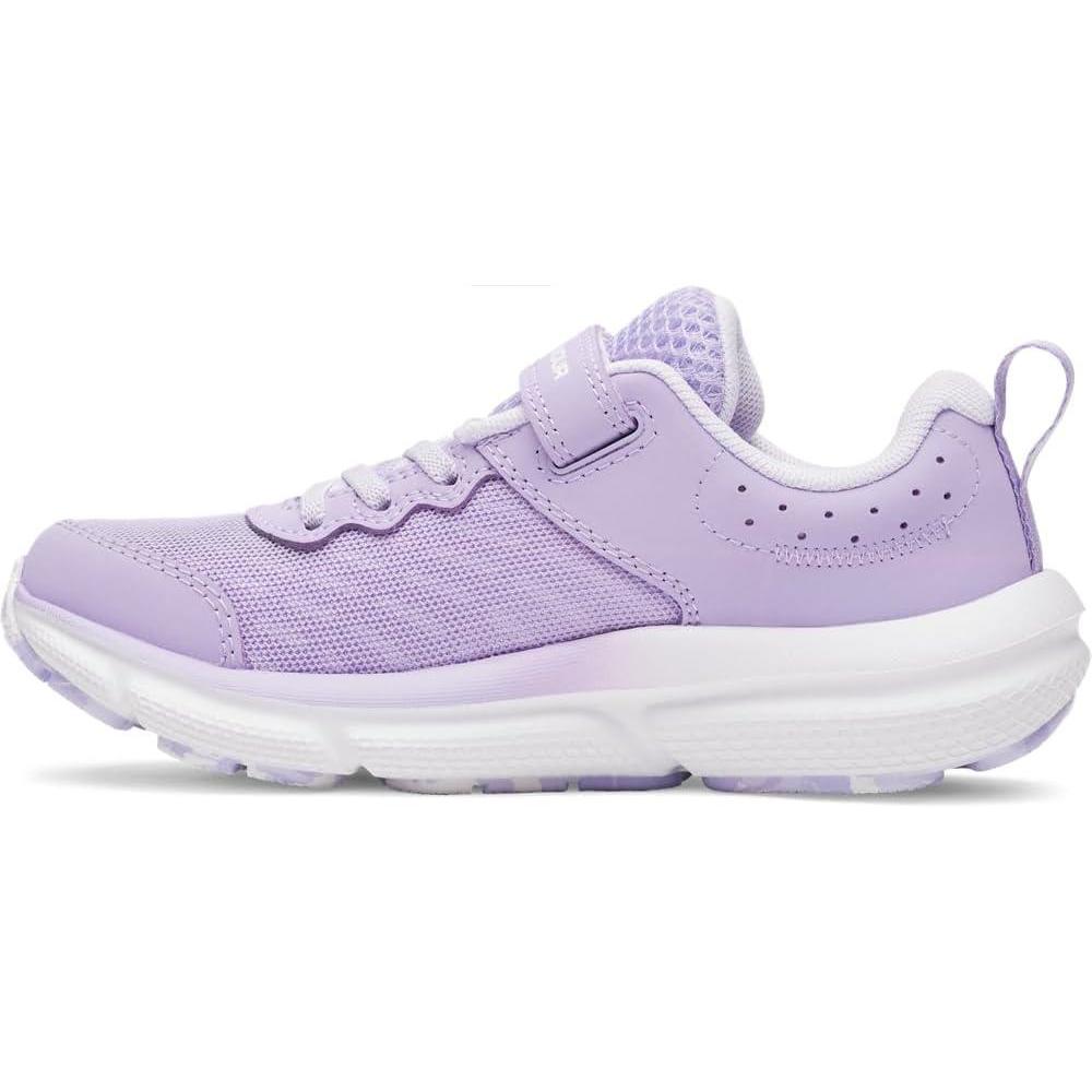 imageUnder Armour Girls Pre School Assert 10 Alternate Closure Sneaker538 TransparentSalt PurpleWhite