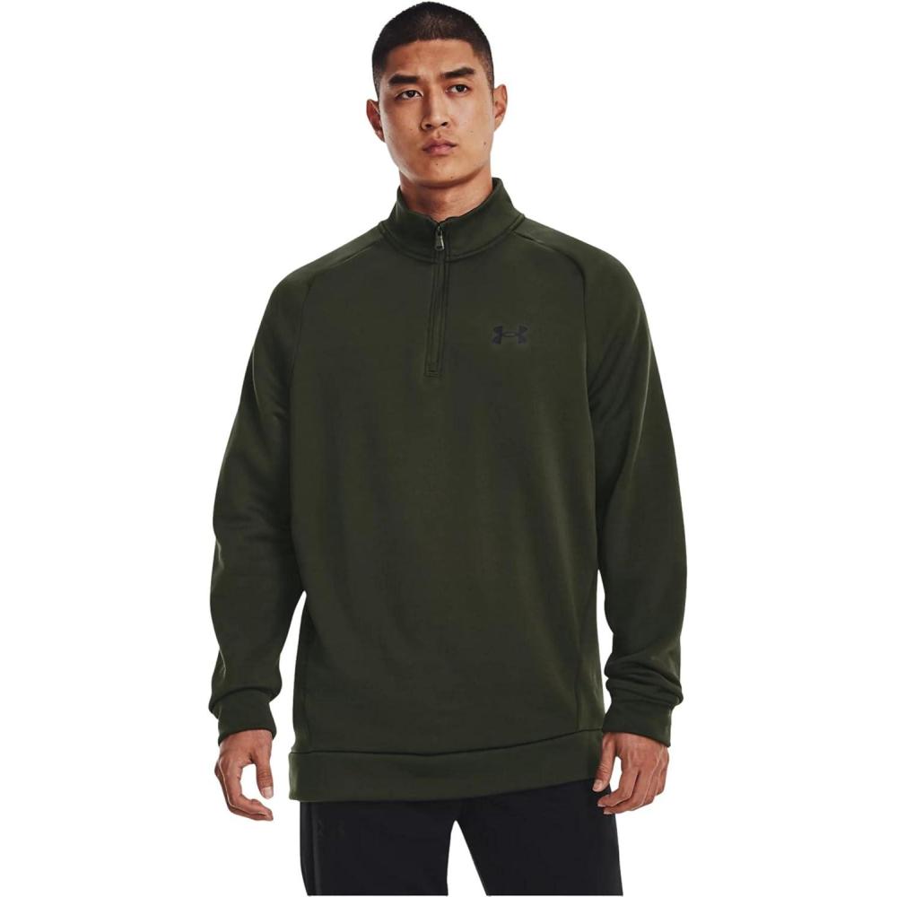 imageUnder Armour Mens Armourfleece 14 Zip310 Baroque Green   Black