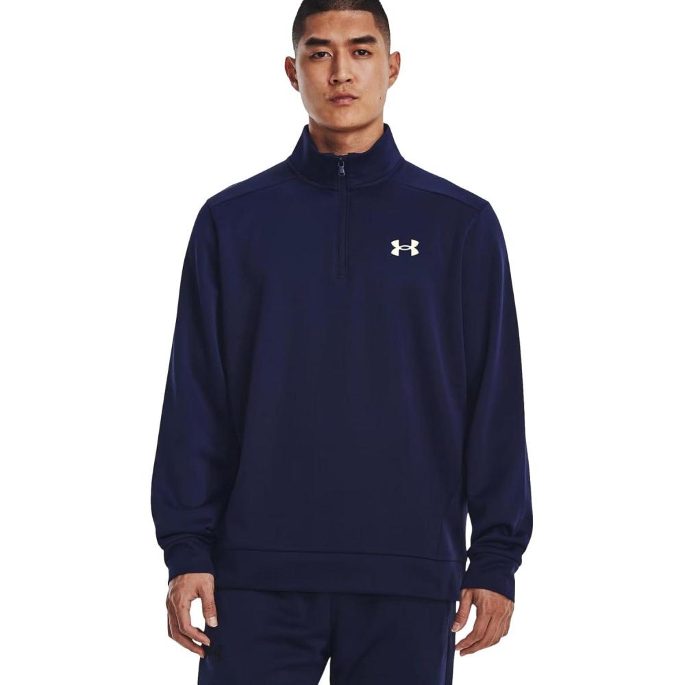 imageUnder Armour Mens Armourfleece 14 ZipMidnight NavyWhite