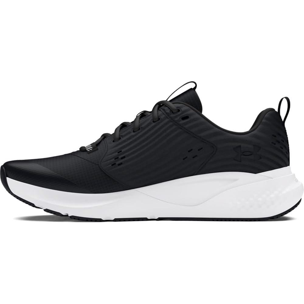 imageUnder Armour Mens Charged Commit Trainer 4 Sneaker001 BlackWhiteWhite
