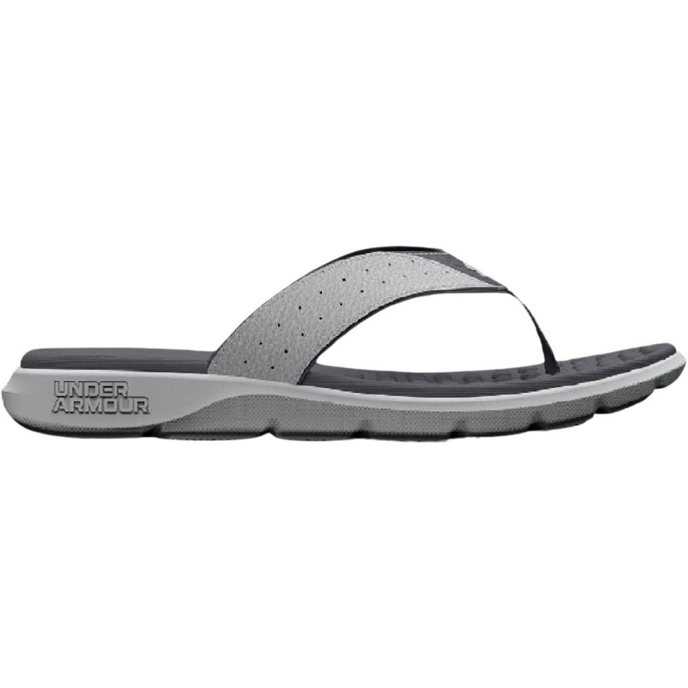 imageUnder Armour Mens Ignite Pro Flip Flop102 Mod GrayPitch GrayMod Gray