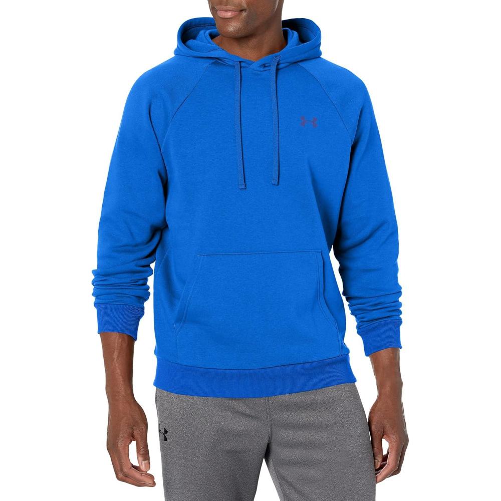 imageUnder Armour Mens Rival Fleece Hoodie486 Versa Blue   Bauhaus Blue