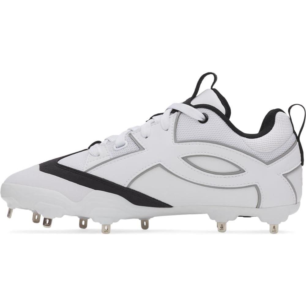 imageUnder Armour Mens Yard Icon Mt Baseball Cleats Sneaker100 WhiteWhiteBlack