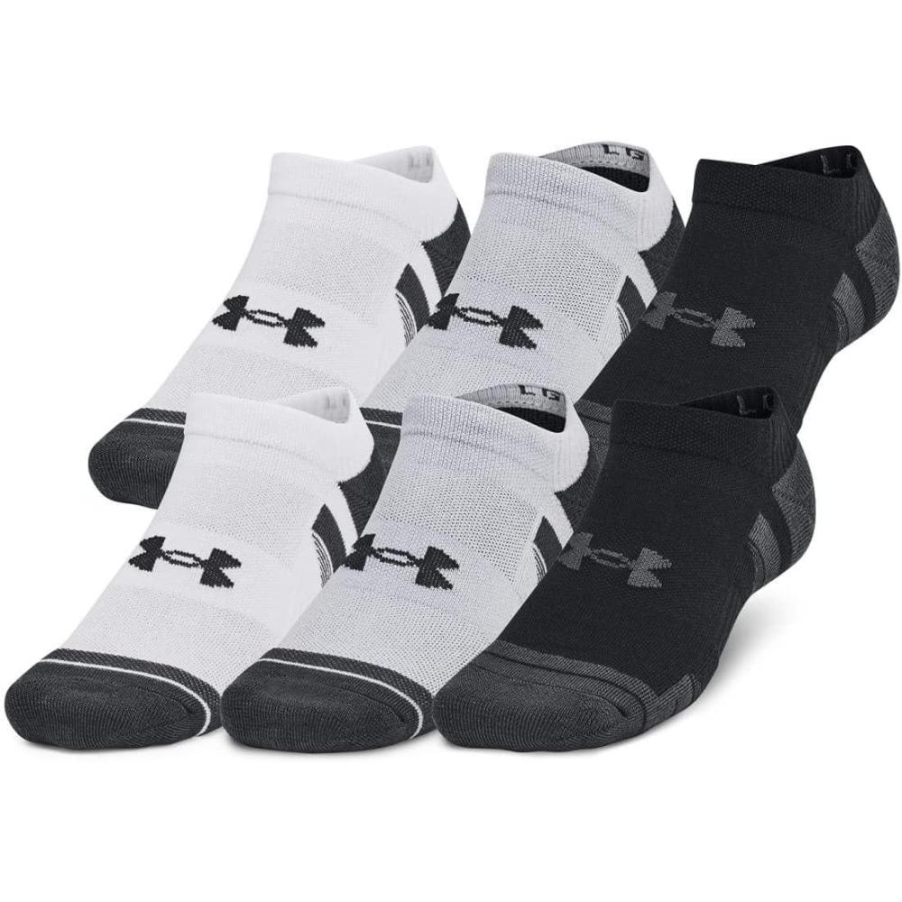 imageUnder Armour Training Cotton No Show Socks 6 PackMod Gray