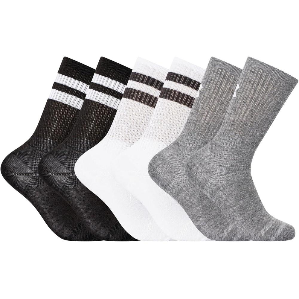 imageUnder Armour Unisex Adult Essential Crew Socks 6Pack101 White  White  Black