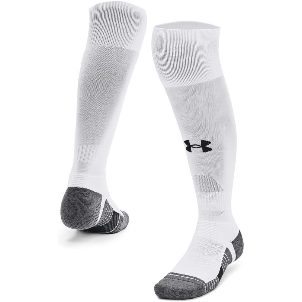 imageUnder Armour Unisex Magnetico Over the Calf Socks100 White  Pitch Gray  Black