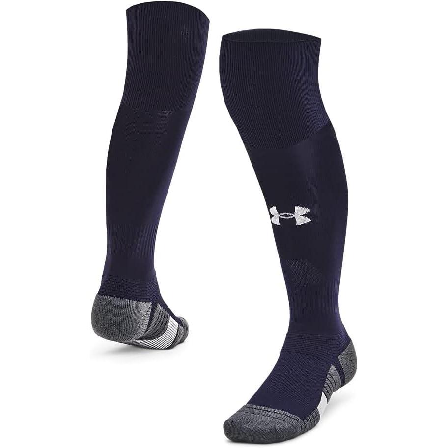 imageUnder Armour Unisex Magnetico Over the Calf Socks410 Midnight Navy  Pitch Gray  White