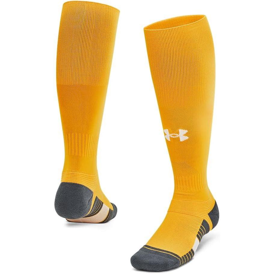 imageUnder Armour Unisex Magnetico Over the Calf Socks750 Steeltown Gold  Pitch Gray  White