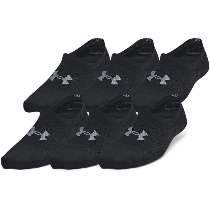imageUnder Armour Womens Breathe Lite Liner Socks 6Pack001 Black  Black  Castlerock