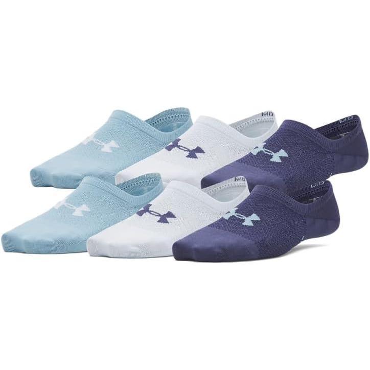 imageUnder Armour Womens Breathe Lite Liner Socks 6Pack403 Washed Navy  Washed Navy  Blue Smoke