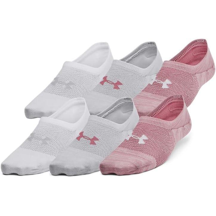 imageUnder Armour Womens Breathe Lite Liner Socks 6Pack697 Pink Elixir  Pink Elixir  White