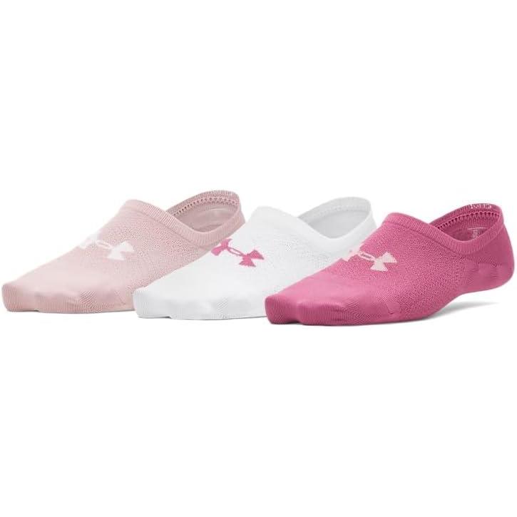 imageUnder Armour Womens Breathe Lite Ultra Low Socks 3Pack659 Fuchsia Dusk  Fuchsia Dusk  Tourmaline Pink