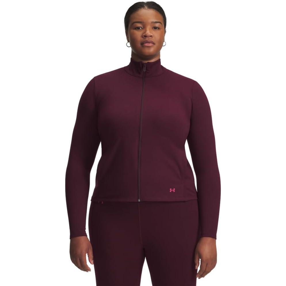 imageUnder Armour Womens Motion Jacket600 Dark Maroon   Fuchsia Dusk