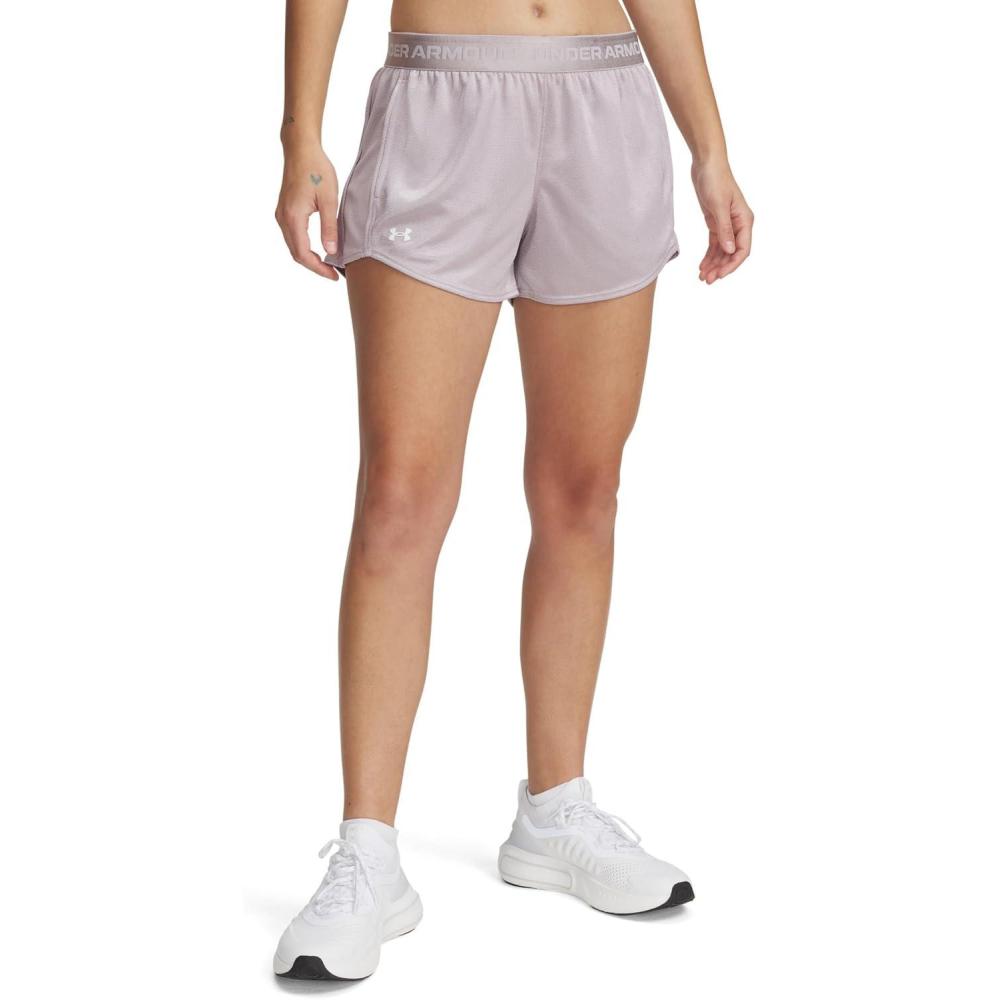 imageUnder Armour Womens Tech Play Up Shorts009 Gray Dawn   Black