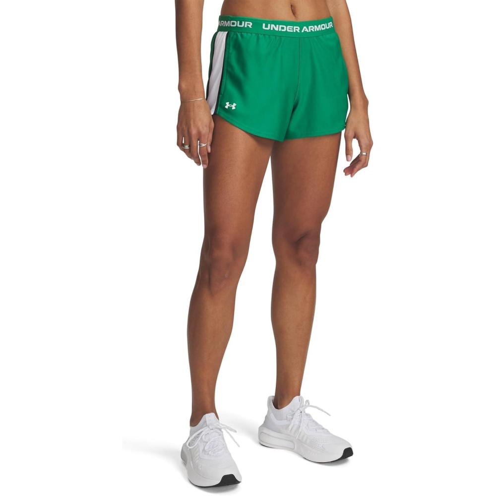 imageUnder Armour Womens Tech Play Up ShortsTeam Kelly Green  Black  White