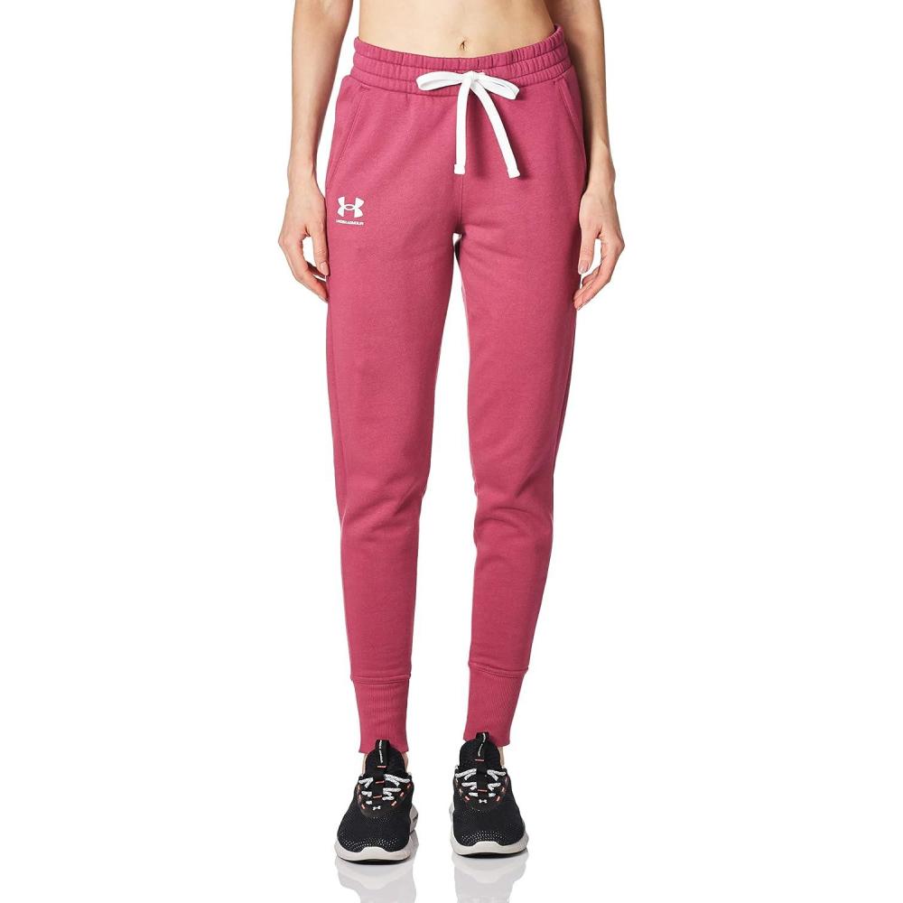 imageUnder Armour womens Rival Fleece Joggers635 Charged Cherry   White