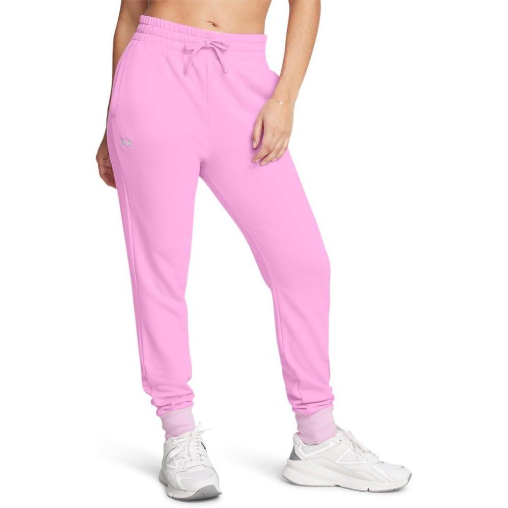 imageUnder Armour womens Rival Fleece Joggers638 Stellar Pink   White