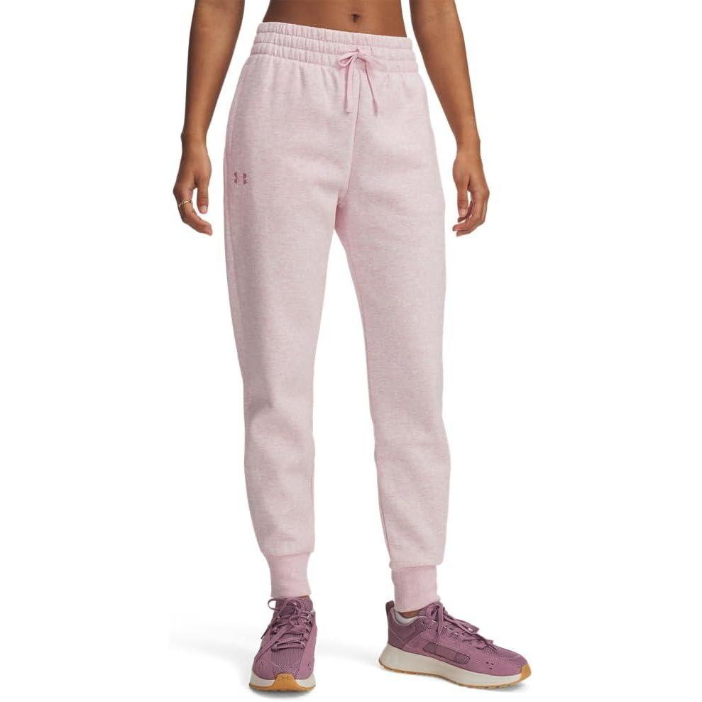 imageUnder Armour womens Rival Fleece Joggers649 Prime Pink Light Heather   Prime Pink