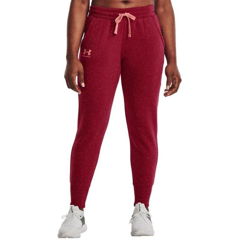imageUnder Armour womens Rival Fleece JoggersBlack Rose 664White