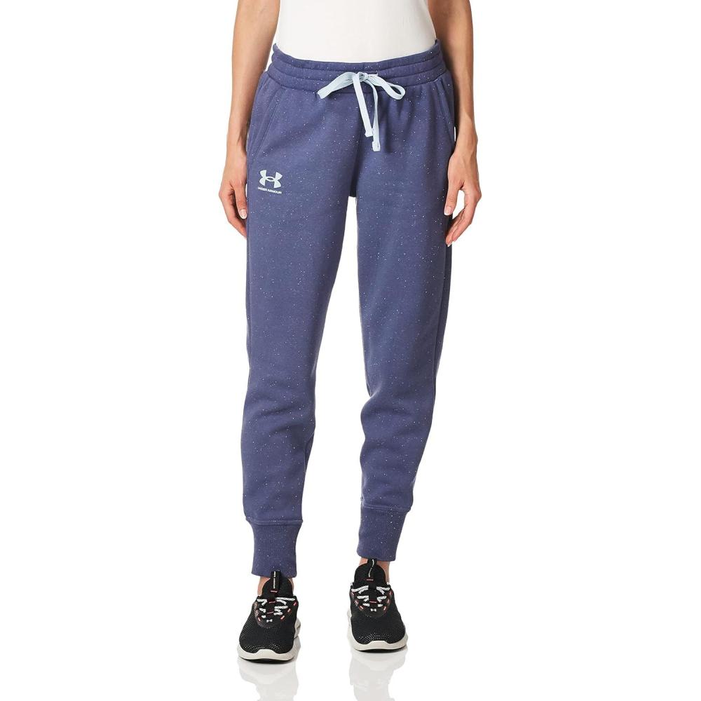 imageUnder Armour womens Rival Fleece JoggersUtility Blue 496Black